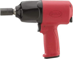 Sioux Tools - 1/2" Drive, 6,300 RPM, 520 Ft/Lb Torque Impact Wrench - Pistol Grip Handle, 1,200 IPM, 3.9 CFM, 90 psi, 1/4" NPT Inlet - Benchmark Tooling