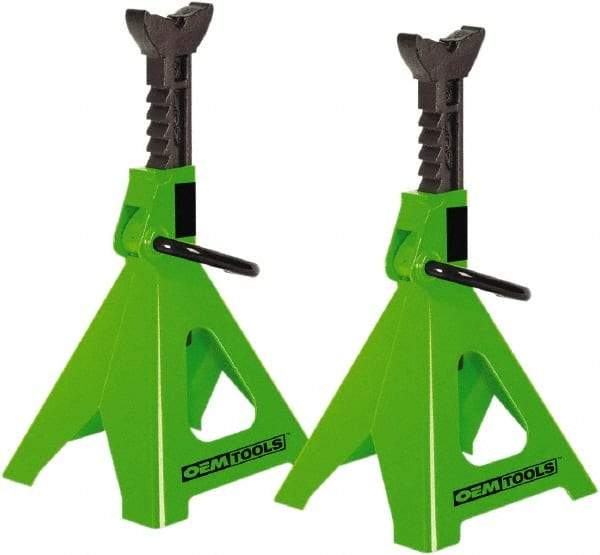 OEM Tools - 12,000 Lb Capacity Jack Stand - 15-3/4 to 24-3/8" High - Benchmark Tooling