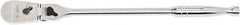 GearWrench - 1/2" Drive Pear Head Ratchet - Full Polish Chrome Finish, 17" OAL, 84 Gear Teeth, Full Polished Handle, Locking Flex Head - Benchmark Tooling