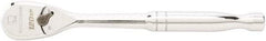 GearWrench - 1/2" Drive Pear Head Ratchet - Full Polish Chrome Finish, 11" OAL, 60 Gear Teeth, Full Polished Handle, Standard Head - Benchmark Tooling