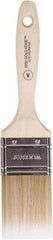 Wooster Brush - 2" Flat Polyester Varnish Brush - 2-11/16" Bristle Length, 4-9/16" Wood Beavertail Handle - Benchmark Tooling