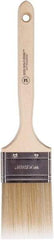 Wooster Brush - 2-1/2" Flat Polyester Trim Brush - 2-15/16" Bristle Length, 6-3/4" Wood Sash Handle - Benchmark Tooling