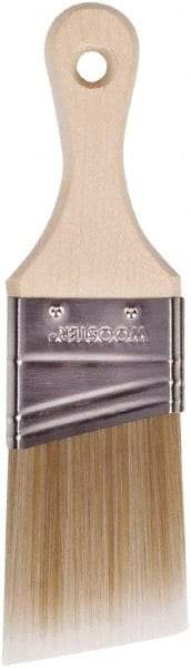 Wooster Brush - 2" Angled Polyester Angular Brush - 2-11/16" Bristle Length, 2-7/8" Wood Fluted Handle - Benchmark Tooling