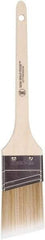 Wooster Brush - 2" Angled Polyester Angular Brush - 2-7/16" Bristle Length, 6-1/2" Wood Fluted Handle - Benchmark Tooling