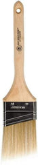 Wooster Brush - 2-1/2" Angled Polyester Angular Brush - 2-15/16" Bristle Length, 6-13/16" Wood Fluted Handle - Benchmark Tooling