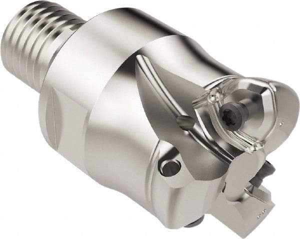 Seco - 25.6mm Cut Diam, 1.8mm Max Depth, M20 Modular Connection Indexable High-Feed End Mill - Screw Holding Method, 218.21-.. Insert, R217.21 Toolholder, Through Coolant - Benchmark Tooling