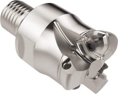 Seco - 25.6mm Cut Diam, 1.8mm Max Depth, M20 Modular Connection Indexable High-Feed End Mill - Screw Holding Method, 218.21-.. Insert, R217.21 Toolholder, Through Coolant - Benchmark Tooling