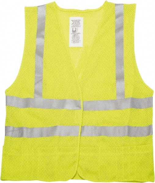 Ability One - Size L Yellow Mesh Public Safety High Visibility Vest - Benchmark Tooling