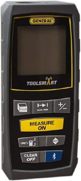 General - 100' Range, Laser Distance Finder - AAA Batteries Required, Accurate to 1/8", Comes with 2 AAA Batteries - Benchmark Tooling