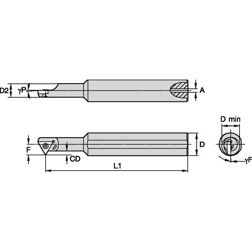 SSII750860R STEEL SHANK GROOVING - Exact Industrial Supply