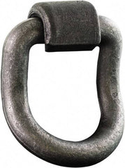 Buyers Products - Steel D-Ring 55° with Integral Bracket - 5" Long, Gray, For Use with Cargo Control - Benchmark Tooling