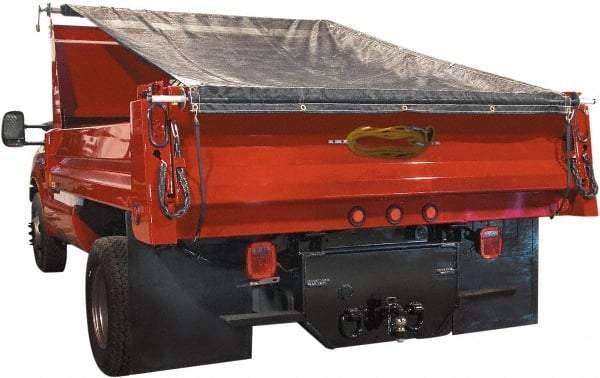 Buyers Products - Aluminum Manual Dump Tarp - 6.4" Long, Silver, For Use with Dumps up to 102" Wide - Benchmark Tooling