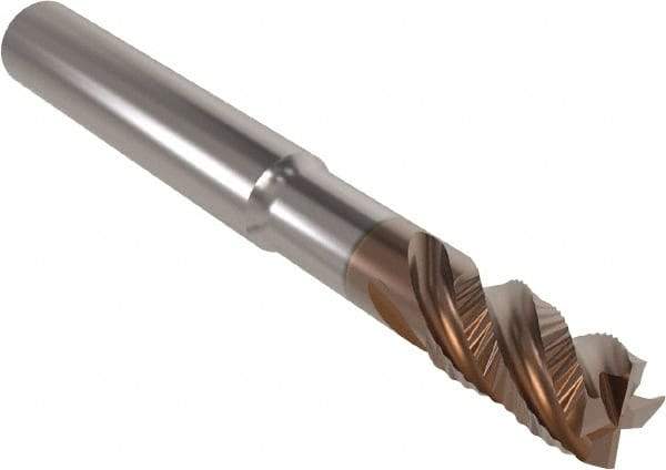 Seco - 10mm, 4 Flute, Single End, Solid Carbide, Corner Chamfer End Mill - 88mm OAL, 38° Helix, Right Hand Flute, 22mm LOC, Right Hand Cut - Benchmark Tooling