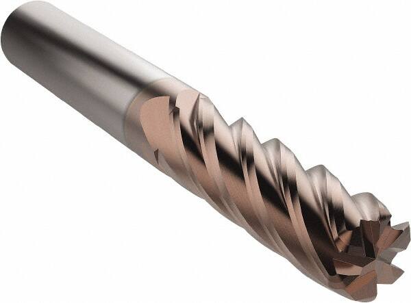 Seco - 10mm, 7 Flute, Single End, Solid Carbide, 2.5mm Corner Radius End Mill - 72mm OAL, 34° Helix, Right Hand Flute, 31mm LOC, Right Hand Cut - Benchmark Tooling