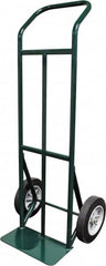 Ability One - 600 Lb Capacity 48" OAH Hand Truck - Steel Handle, Steel, Solid Rubber Wheels - Benchmark Tooling