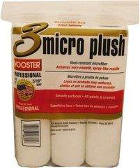 Wooster Brush - 5/16" Nap, 9" Wide Paint Roller Cover - Smooth Texture, Microfiber - Benchmark Tooling
