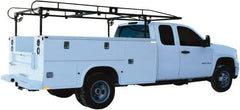 Buyers Products - Steel Ladder Rack - 162" Long, Black, For Use with Single & Dual Rear Wheel Utility Compartments - Benchmark Tooling