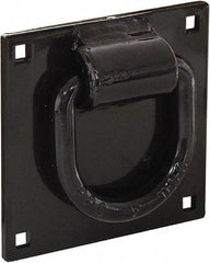 Buyers Products - Steel Bolt-On D-Ring - 4-1/2" Long, Black, For Use with Cargo Control - Benchmark Tooling