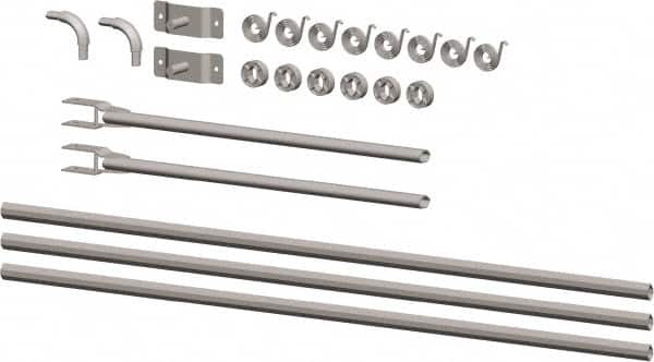 Buyers Products - Aluminum Universal Tarp Arm Kit - 194" Long, Silver, For Use with 14 to 23' Dump Bodies - Benchmark Tooling