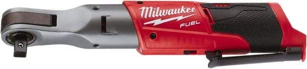 Milwaukee Tool - 1/2" Drive 12 Volt Pistol Grip Cordless Impact Wrench & Ratchet - 175 RPM, 60 Ft/Lb Torque, Lithium-Ion Batteries Not Included - Benchmark Tooling