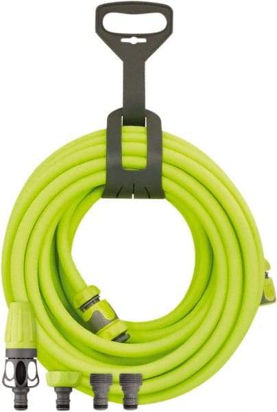 Legacy - 1/2" ID x 0.74" OD 4' Long Lead-In Whip Hose - MNPT Swivel x MNPT Ends, 300 Working psi, -40 to 140°F, 1/2" Fitting, Green - Benchmark Tooling