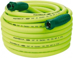 Legacy - 75' Long Garden Hose - 5/8" Diam, 3/4" GHT, Hybrid Polymer, 150 psi, All Season, Green - Benchmark Tooling