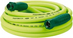 Legacy - 25' Long Garden Hose - 5/8" Diam, 3/4" GHT, Hybrid Polymer, 150 psi, All Season, Green - Benchmark Tooling