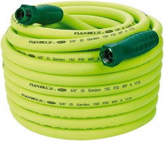 Legacy - 100' Long Garden Hose - 5/8" Diam, 3/4" GHT, Hybrid Polymer, 150 psi, All Season, Green - Benchmark Tooling