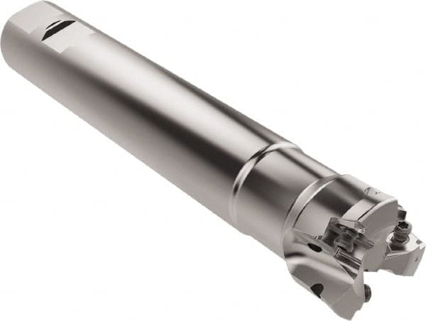 Seco - 40mm Cut Diam, 6.95mm Max Depth of Cut, 32mm Shank Diam, 200mm OAL, Indexable Square Shoulder End Mill - XNEX0816.. Inserts, Weldon Shank, 87° Lead Angle, Through Coolant, Series R217.79 - Benchmark Tooling