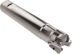 Seco - 40mm Cut Diam, 6.95mm Max Depth of Cut, 32mm Shank Diam, 200mm OAL, Indexable Square Shoulder End Mill - XNEX0816.. Inserts, Weldon Shank, 87° Lead Angle, Through Coolant, Series R217.79 - Benchmark Tooling
