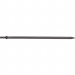 Mayhew - 1/8" Head Width, 18" OAL, Tapered Punch Chisel - Round Drive, Round Shank, Steel - Benchmark Tooling