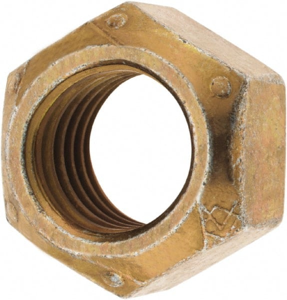 Made in USA - 9/16-12 Grade C Hex Lock Nut with Distorted Thread - Benchmark Tooling