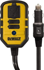 DeWALT - 1 Connection, 13.8 VDC Input, 120 VAC Output, 12 Amp Input Rating, 140 Peak Wattage, Power Inverter - 120 Watt Continuous Output Power - Benchmark Tooling