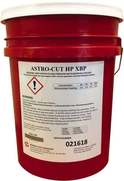 Monroe Fluid Technology - 5 Gal Pail Cutting & Grinding Fluid - Semisynthetic - Benchmark Tooling