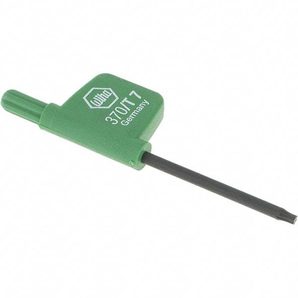 Wiha - T7 Torx Key - Flag-Style, 35mm Length Under Head, 2.6" OAL - Benchmark Tooling