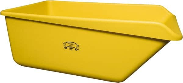 Remco - 149 Gal Yellow Rectangular Polyethylene Tub - 21-3/4" High x 32" Diam - Benchmark Tooling