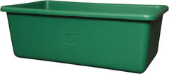 Remco - 70 Gal Green Rectangular Polyethylene Tub - 17" High x 26-1/2" Diam - Benchmark Tooling