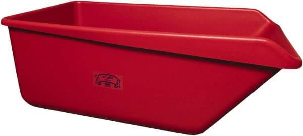 Remco - 149 Gal Red Rectangular Polyethylene Tub - 21-3/4" High x 32" Diam - Benchmark Tooling