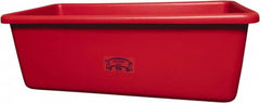 Remco - 70 Gal Red Rectangular Polyethylene Tub - 17" High x 26-1/2" Diam - Benchmark Tooling