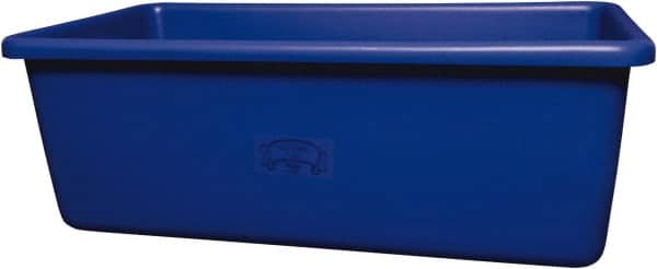 Remco - 70 Gal Blue Rectangular Polyethylene Tub - 17" High x 26-1/2" Diam - Benchmark Tooling