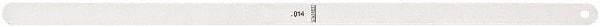 Starrett - Feeler Gages   Thickness (Decimal Inch): 0.0140    Leaf Length (Inch): 12 - Benchmark Tooling