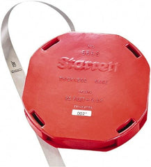 Starrett - Feeler Stock Rolls Thickness (Decimal Inch): 0.0020 Overall Length (Meters): 7.60 - Benchmark Tooling