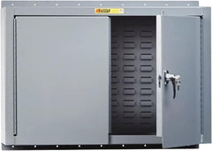 Little Giant - Wall Storage Cabinet - Steel, 48" Wide x 10" Deep x 24" High, Gray - Benchmark Tooling