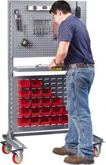 Little Giant - 1,200 Lb Capacity Mobile Workstation - 24" Wide x 36" Deep x 66-1/2" High, Steel, Gray - Benchmark Tooling