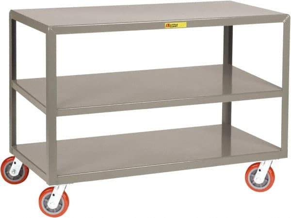 Little Giant - Mobile Table - Fixed Leg, Gray, 60" Long x 24" Deep x 34" High - Benchmark Tooling