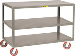 Little Giant - Mobile Table - Fixed Leg, Gray, 48" Long x 30" Deep x 34" High - Benchmark Tooling