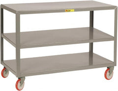 Little Giant - Mobile Table - Fixed Leg, Gray, 48" Long x 30" Deep x 34" High - Benchmark Tooling