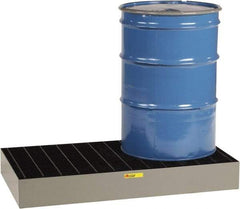 Little Giant - 33 Gal Sump Capacity, Steel Platform - Low Profile - 51" Long x 26" Wide x 6-1/2" High, 3,000 Lb Capacity - Benchmark Tooling