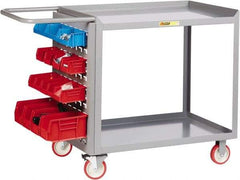 Little Giant - 1,200 Lb Capacity, 24" Wide x 48" Long x 35-1/2" High Maintenance Cart - 2 Shelf, Steel, Polyurethane Casters - Benchmark Tooling