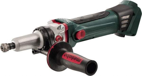 Metabo - 1/4" Collet, 6,000 RPM, Straight Handle Electric Die Grinder - 18 Volts - Benchmark Tooling